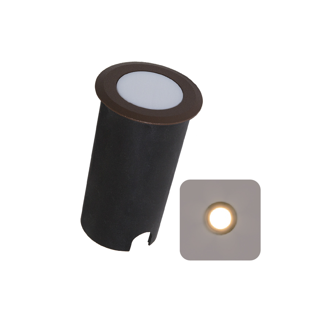 BALIZADOR 1,8W - MARROM CORTEN